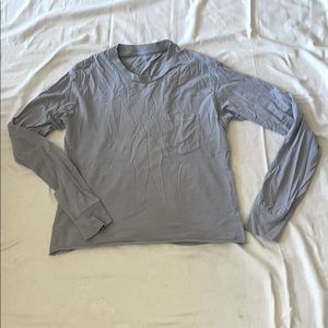 Crop Baby Blue Long Sleeve